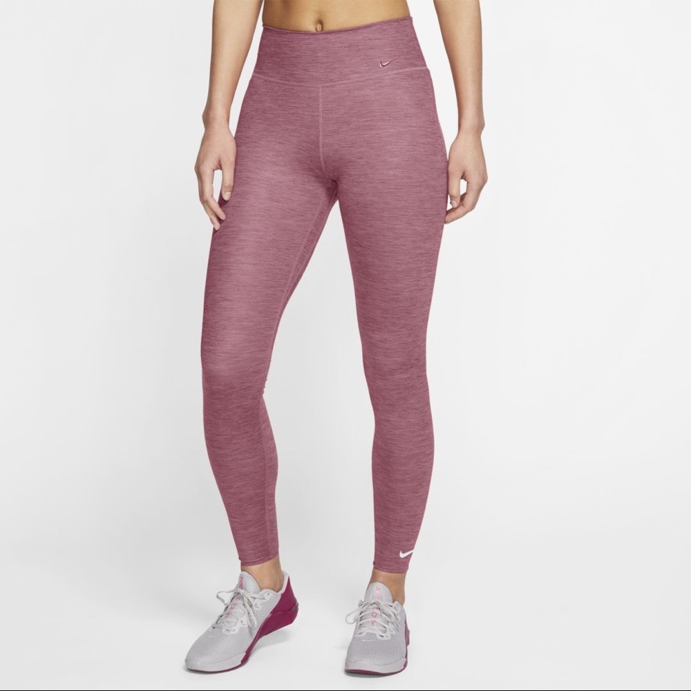 Nike One Luxe Heathered Mid-Rise Leggings